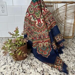 Oscar de la Renta Paisley Scarf